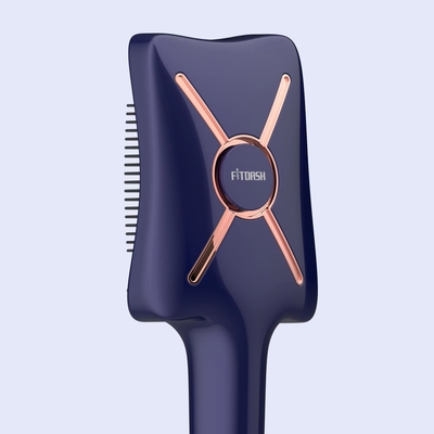 Fitdash Electric Vibrating 650nm Luz Roja 850nm NIR Terapia EMS Masaje de la cabeza y el cabello Aplicador de aceite de cepillo