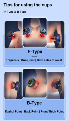 OEM/ODM Cuerpo Fitdash F-tipo Cupping Cups para Hijama personalizado Cupping terapia masajista