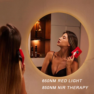 Fitdash Terapia de luz roja recargable EMS Masaje de la cabeza del cuero cabelludo Cepillo de cuidado del cabello peine