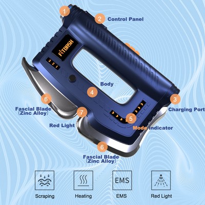30W EMS Inteligente Masajeador corporal de terapia térmica con liberación miofascial IASTM