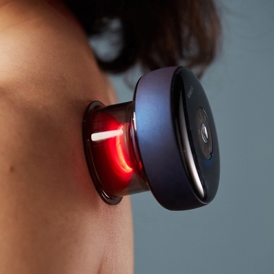 Dispositivo de masaje de pies Fitdash de tipo C con luz roja y succión vibratoria