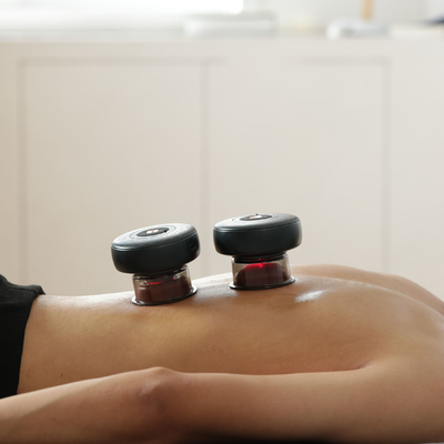 Masajeador de ventosas inteligentes Vacío eléctrico Luz roja Cupping terapia de masaje ventosas para el cuerpo