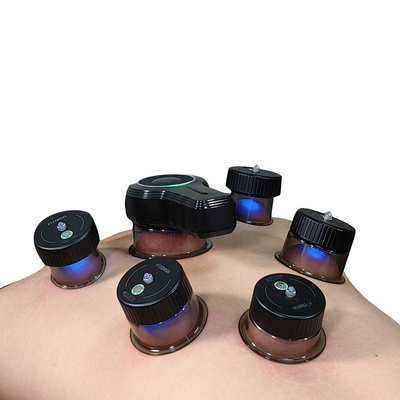Instrumento de clase II Fitdash Smart Dynamic Cupping Therapy Set con luz roja y tazas de raspado