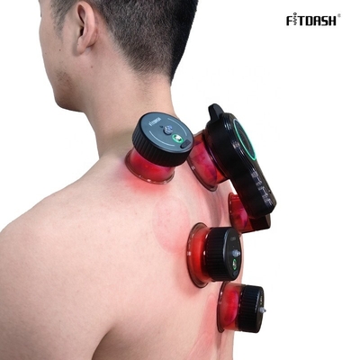 Modo de alimentación tipo-C Fitdash Professional Red Light Cupping Set con material de PC ABS