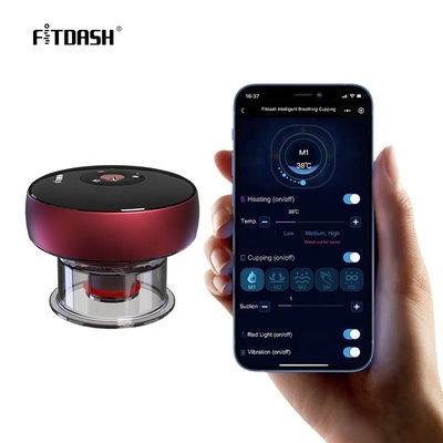 Fitdash Cupping de respiración inteligente con material ABS PC y tecnología de infrarrojos dinámicos