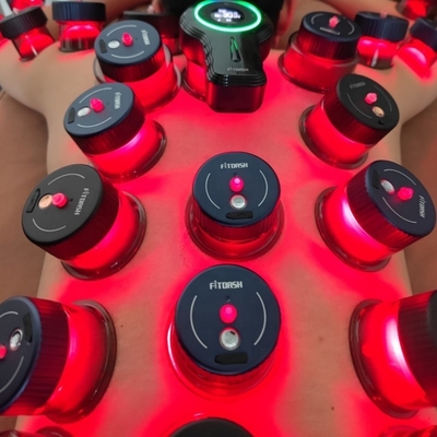 Equipo de masaje profesional 650nm luz roja dispositivo de terapia de ventosas rítmicas eléctricas