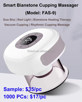 ABS Fitdash Caliente Gua Sha Raspado Masaje Cupping Terapia Conjuntado con Terapia de Luz Roja