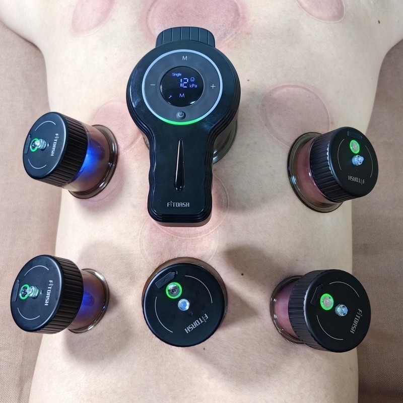 Terapia con ventosas de respiración inteligente tipo-C con fuerte succión y vacío