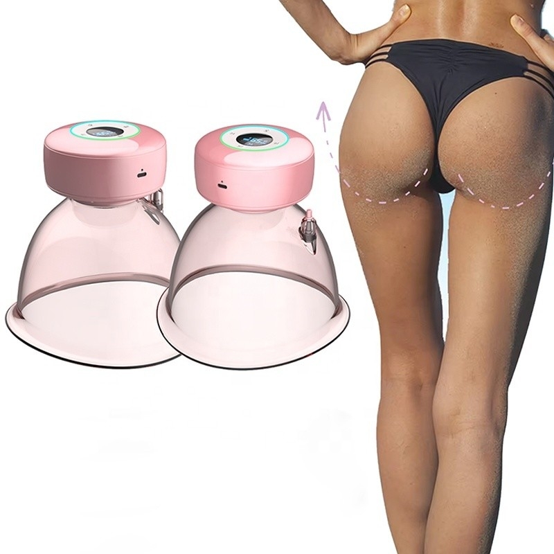 Tazas profesionales Fitdash XL para la terapia de agrandamiento de mamas y cadera con bomba de succión